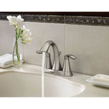 Eva Two-Handle Centerset Bathroom Sink Faucet with Drain Assembly, Chrome