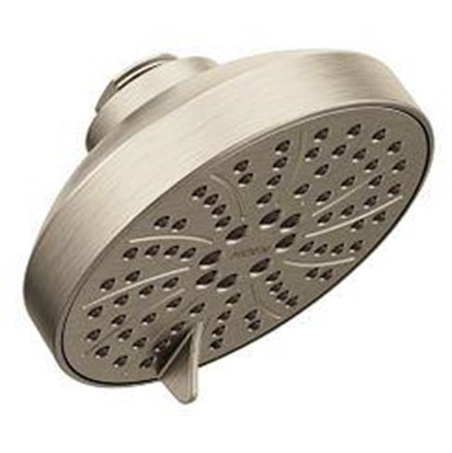 Moen - Brushed nickel six-function 4.5'' diameter spray head eco-performance showerhead - Brushed Nickel