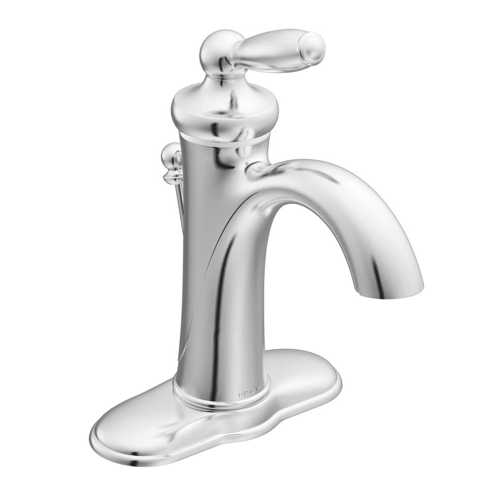 Brantford One-Handle Traditional Bathroom Sink Faucet with Available Vessel Sink Extension Kit, Chrome