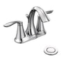 Moen - Chrome two-handle bathroom faucet - Chrome