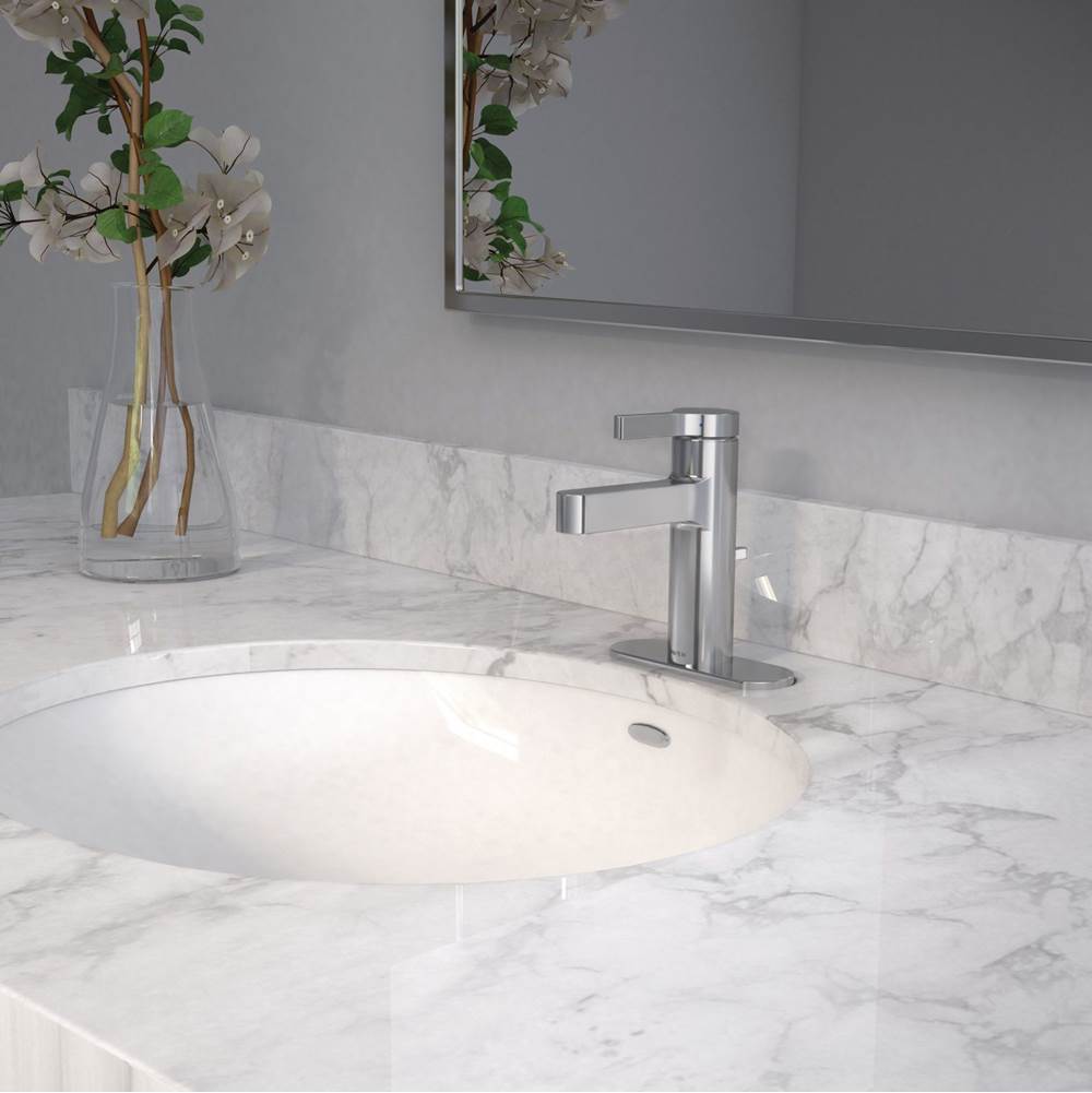 Vichy One-Handle Single Hole Modern Bathroom Faucet, Chrome