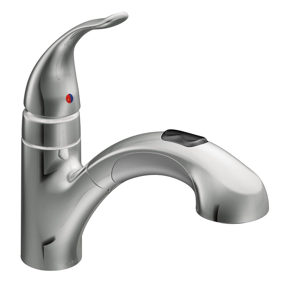 Integra One-Handle Pullout Kitchen or Laundry Faucet Featuring Power Clean, Chrome
