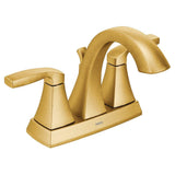 Voss Two-Handle High Arc Centerset Bathroom Faucet, Chrome