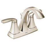 Voss Two-Handle High Arc Centerset Bathroom Faucet, Chrome