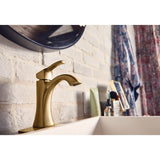 Voss One-Handle Single Hole Bathroom Sink Faucet with Optional Deckplate, Chrome
