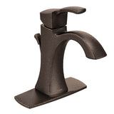 Voss One-Handle Single Hole Bathroom Sink Faucet with Optional Deckplate, Chrome