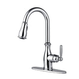 Brantford One-Handle Pulldown Kitchen Faucet Featuring Power Boost and Reflex, Chrome