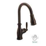 Moen Brantford Motionsense Wave Touchless One-Handle Pulldown Kitchen Faucet Featuring Reflex, Chrome ()
