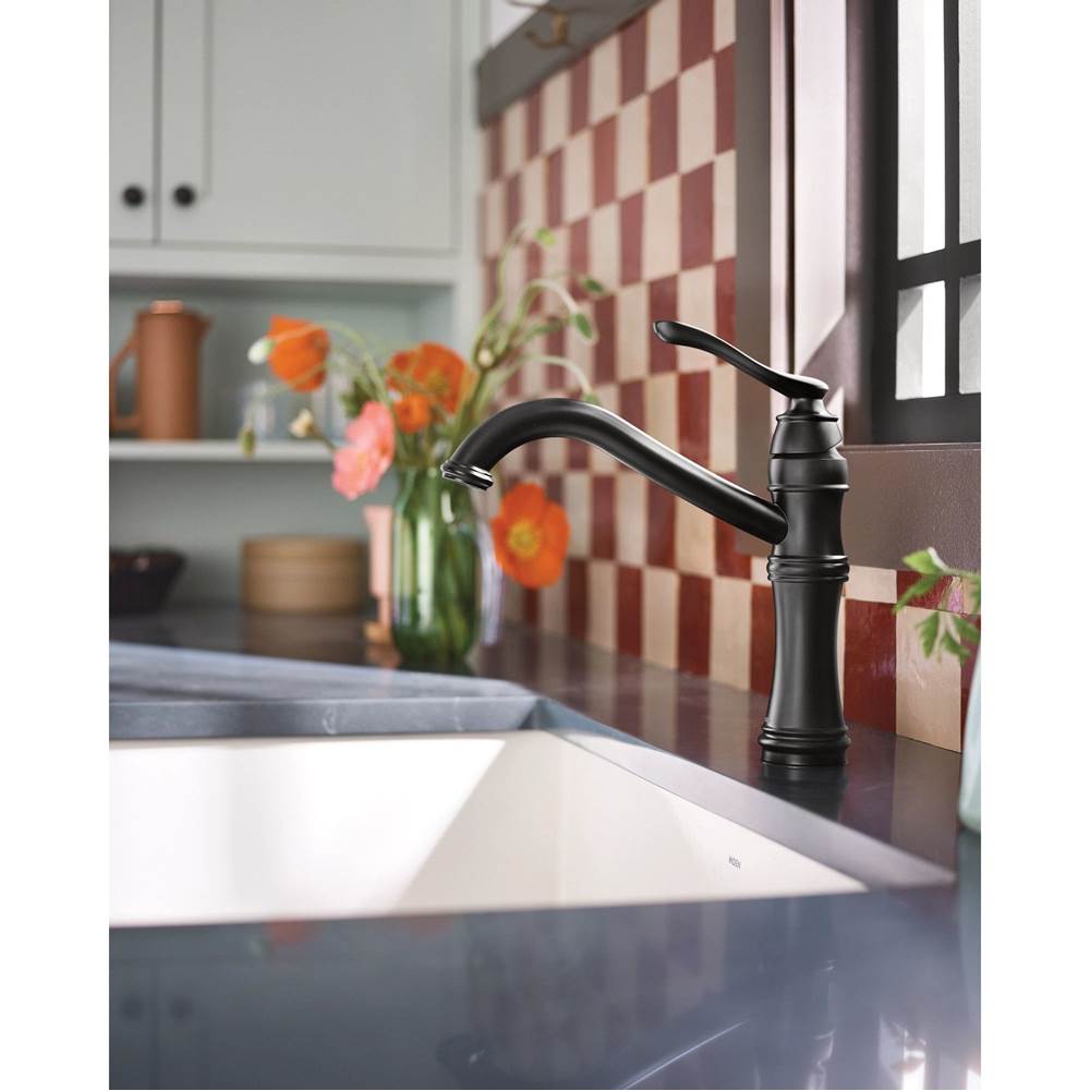 Belfield Single-Handle Standard Kitchen Faucet in Matte Black
