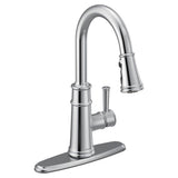 Belfield Single-Handle Pull-Down Sprayer Kitchen Faucet with Reflex and Power Boost in Chrome