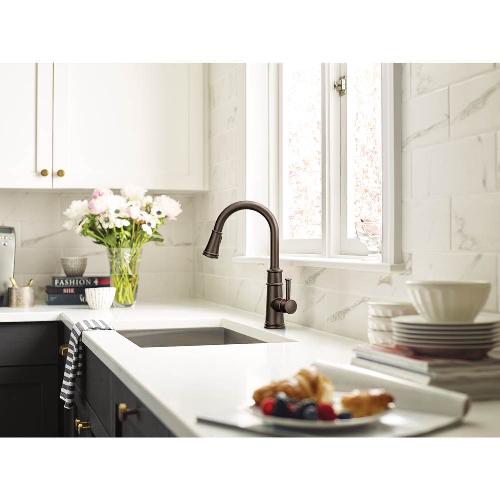 Belfield Smart Faucet Touchless Pull Down Sprayer Kitchen Faucet with Voice Control and Power Boost, Oil Rubbed Bronze