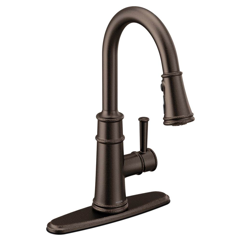 Belfield Single-Handle Pull-Down Sprayer Kitchen Faucet with Reflex and Power Boost in Oil Rubbed Bronze