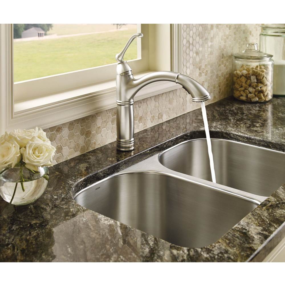 Brantford One-Handle Pullout Kitchen Faucet Featuring Power Clean and Reflex, Spot Resist Stainless