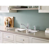 Chateau Single-Handle Standard Kitchen Faucet with Side Sprayer in Chrome