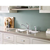 Chateau Single-Handle Standard Kitchen Faucet with Side Sprayer in Chrome