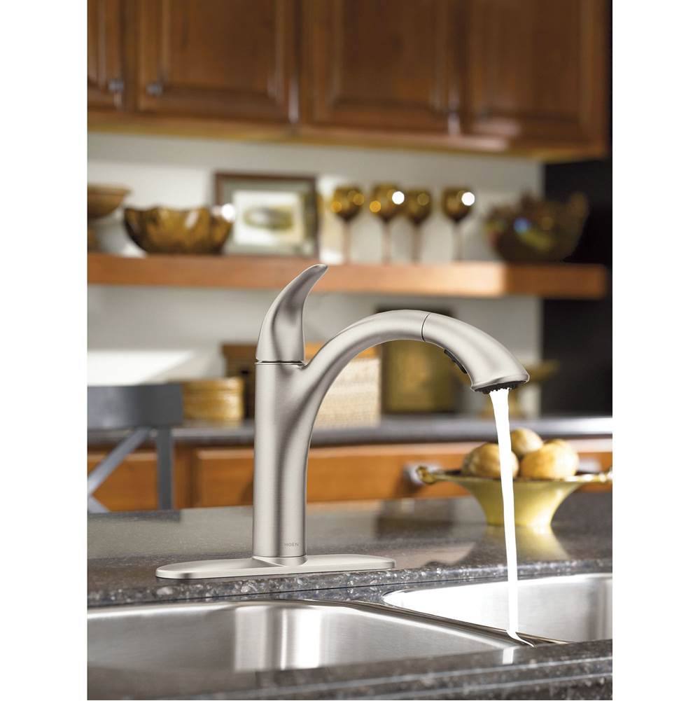 Camerist One-Handle Pullout Kitchen Faucet Featuring Power Clean and Reflex, Oil Rubbed Bronze
