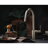 Align Smart Faucet Touchless Pull Down Sprayer Kitchen Faucet with Voice Control and Power Boost, Brushed Gold