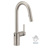 Align Motionsense Wave One-Sensor Touchless One-Handle High Arc Modern Pulldown Kitchen Faucet with Reflex, Brushed Gold