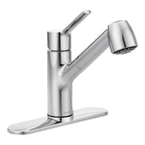 Method One-Handle Pullout Modern Kitchen Faucet with Power Clean, Chrome