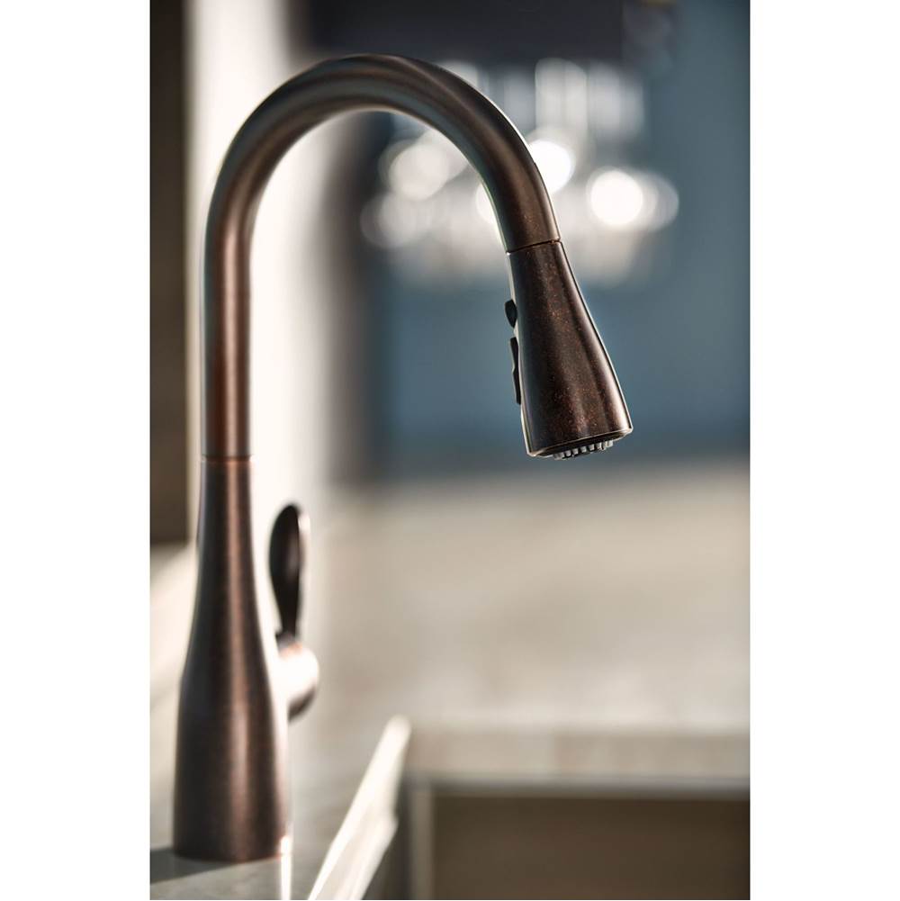 Arbor One-Handle Pulldown Kitchen Faucet Featuring Power Boost and Reflex, Matte Black
