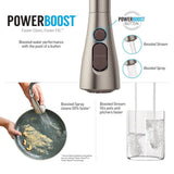 Arbor One-Handle Pulldown Kitchen Faucet Featuring Power Boost and Reflex, Matte Black