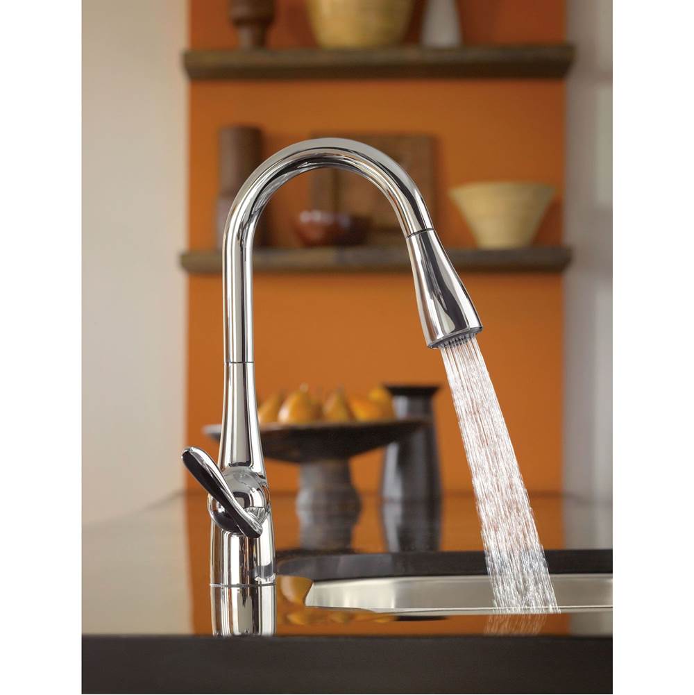Arbor One-Handle Pulldown Kitchen Faucet Featuring Power Boost and Reflex, Chrome