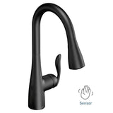 Arbor Motionsense Wave Sensor Touchless One-Handle Pulldown Kitchen Faucet Featuring Power Clean, Matte Black