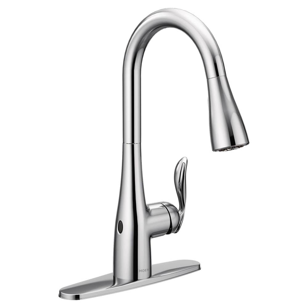 Arbor Motionsense Wave Sensor Touchless One-Handle Pulldown Kitchen Faucet Featuring Power Clean, Matte Black