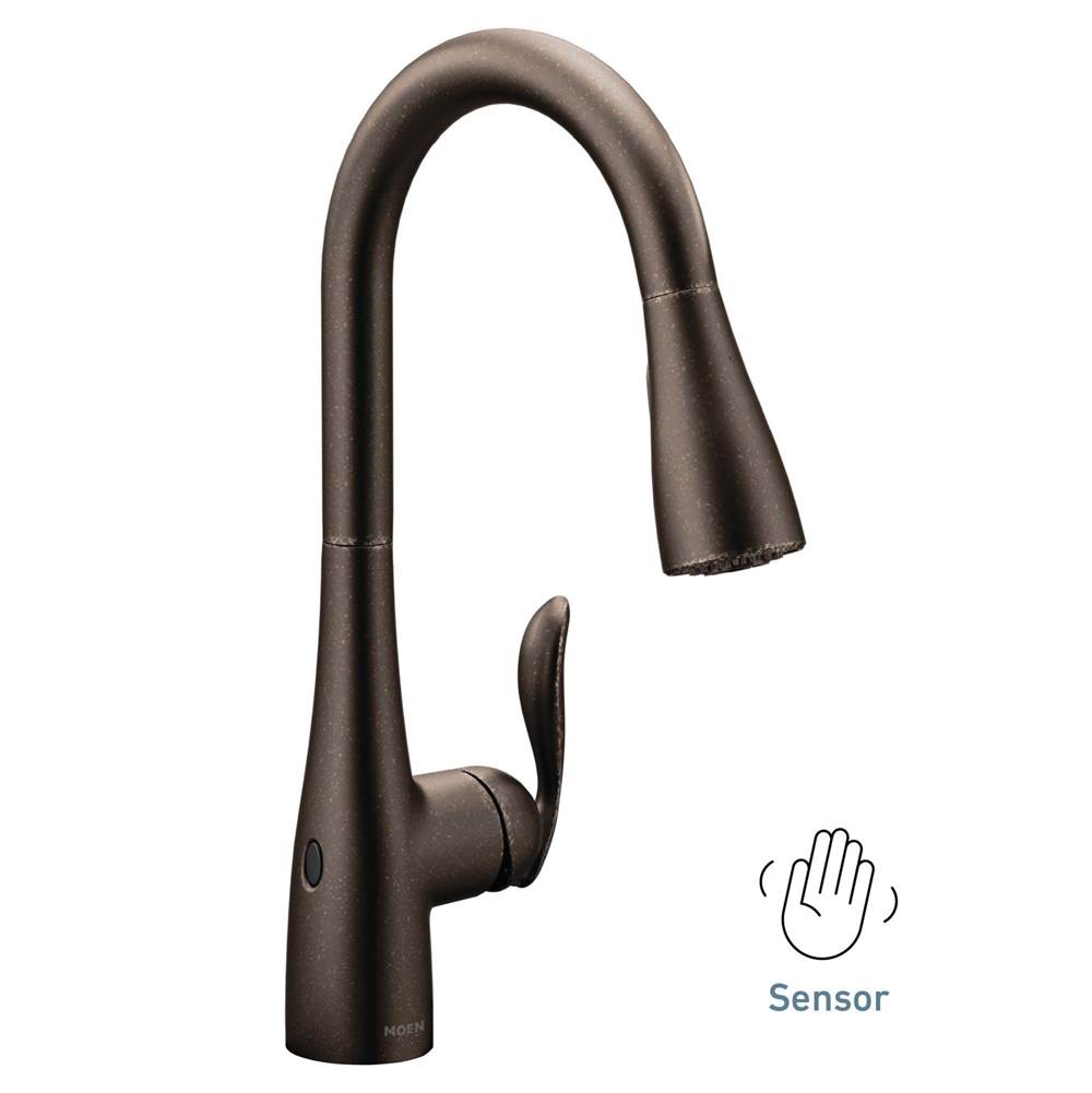 Arbor Motionsense Wave Sensor Touchless One-Handle Pulldown Kitchen Faucet Featuring Power Clean, Matte Black