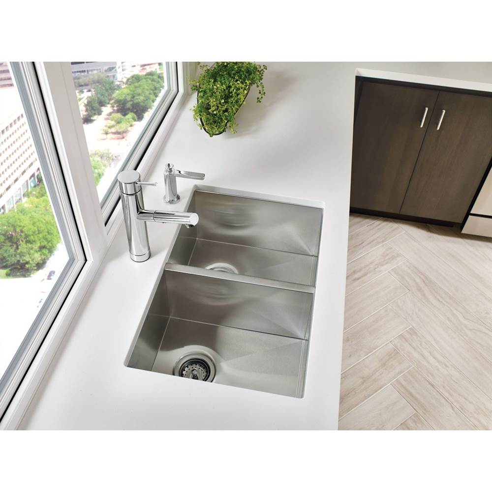 1800 Series 18-Gauge Single Bowl Undermount Sink, Stainless Steel