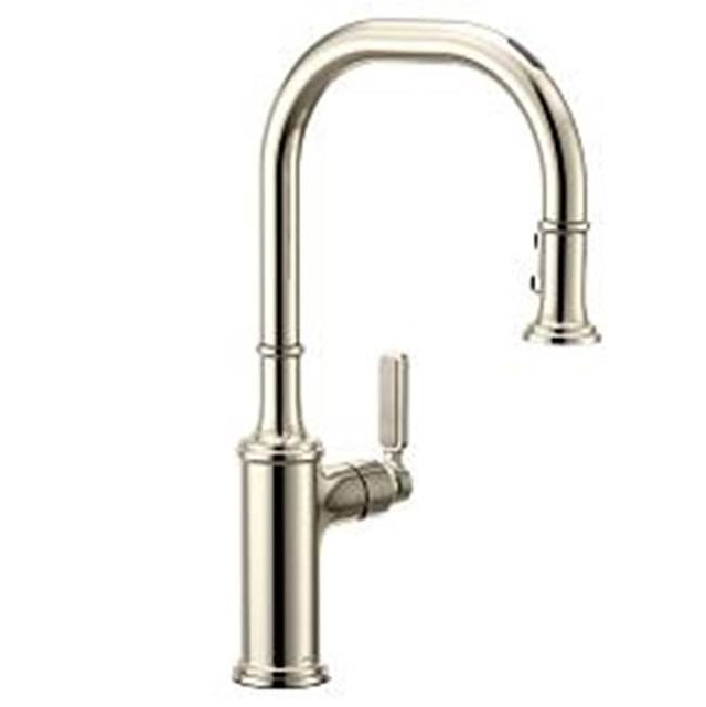 Moen - Polished Nickel One-Handle Pulldown Kitchen Faucet - Polished Nickel