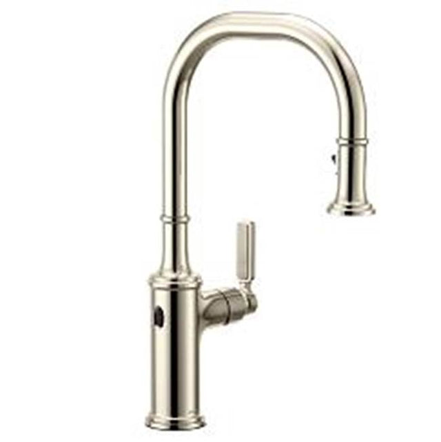 Moen - Polished Nickel One-Handle Pulldown Kitchen Faucet - Polished Nickel