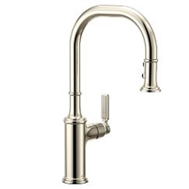 Moen - Polished Nickel One-Handle Pulldown Kitchen Faucet - Polished Nickel