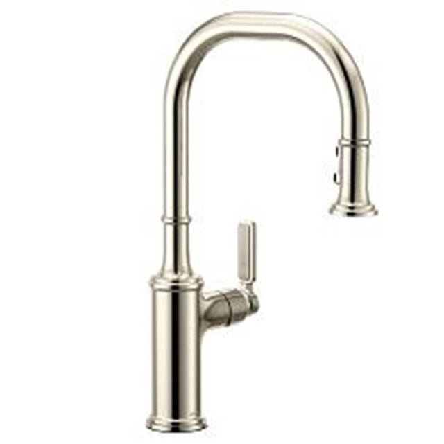 Moen - Polished Nickel One-Handle Pulldown Kitchen Faucet - Polished Nickel