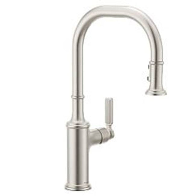 Moen - Spot Resist Stainless One-Handle Pulldown Kitchen Faucet - Spot Resist Stainless