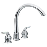 Monticello Replacement Handle Knob Insert, Porcelain and Chrome (2-Pack)