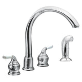 Monticello Replacement Handle Knob Insert, Porcelain and Chrome (2-Pack)