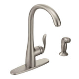 Arbor One-Handle High Arc Kitchen Faucet with Side Spray, Spot Resistant Stainless
