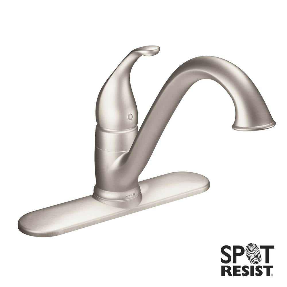 Camerist One-Handle Low Arc Kitchen Faucet, Chrome