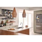 Sleek Smart Faucet Touchless Pull Down Sprayer Kitchen Faucet with Voice Control and Power Boost, Brushed Gold