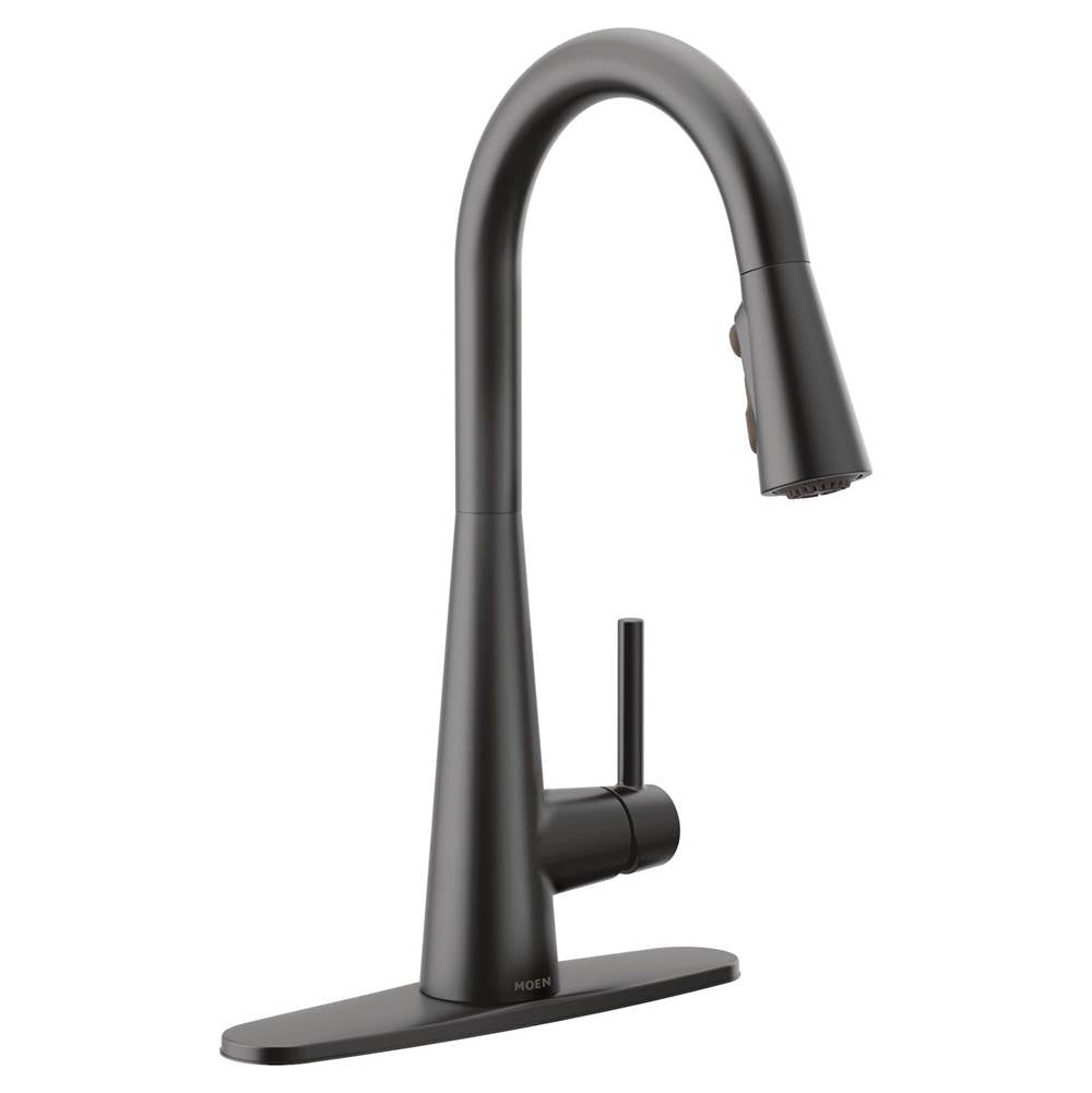 Sleek One-Handle High Arc Pulldown Kitchen Faucet Featuring Power Boost, Chrome