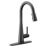 Sleek One-Handle High Arc Pulldown Kitchen Faucet Featuring Power Boost, Chrome