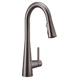 Sleek One-Handle High Arc Pulldown Kitchen Faucet Featuring Power Boost, Chrome