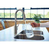 Genta LX Single-Handle Pull-Down Sprayer Modern Kitchen Faucet with Reflex and Power Boost Chrome