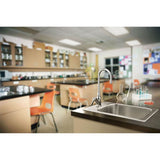Chrome one-handle laboratory faucet