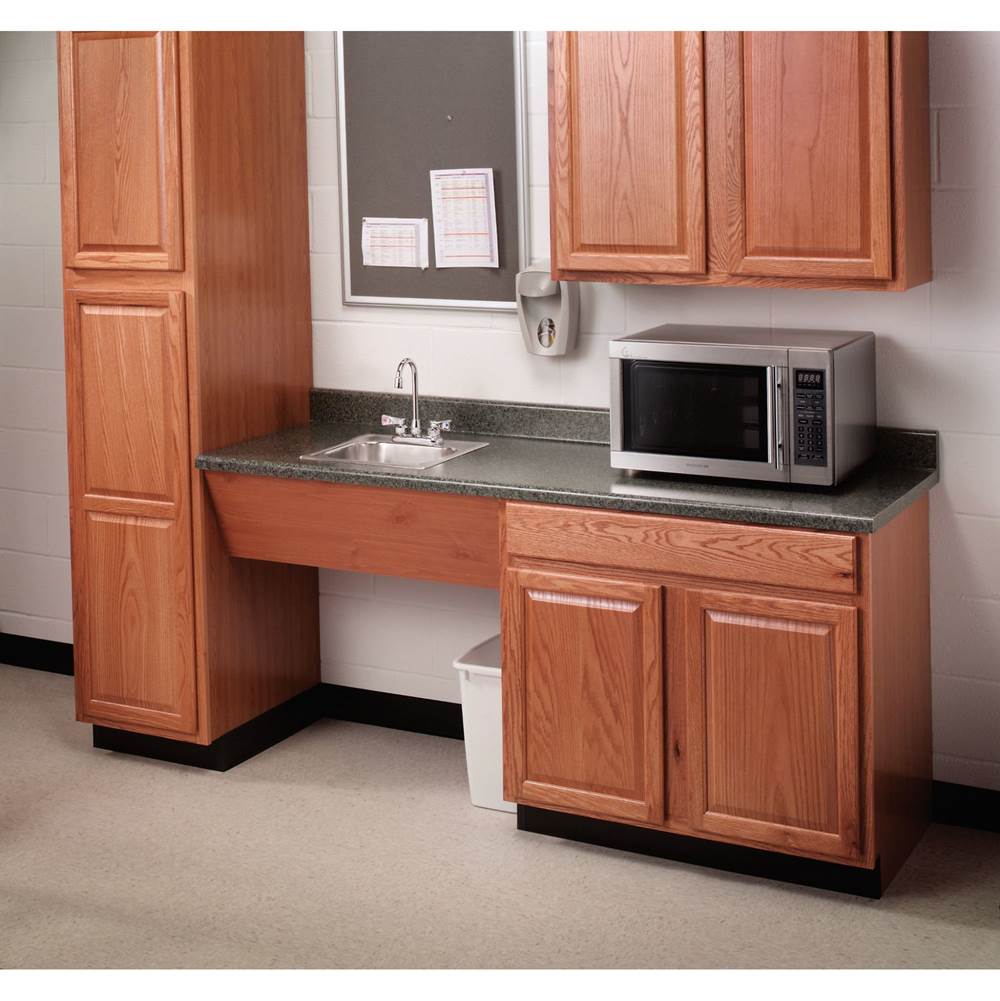 Chrome two-handle pantry faucet