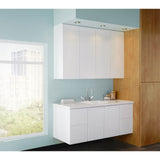 Chrome two-handle lavatory faucet