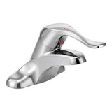 Chrome one-handle lavatory faucet