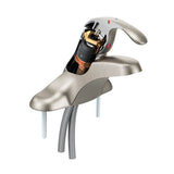 Chrome one-handle lavatory faucet