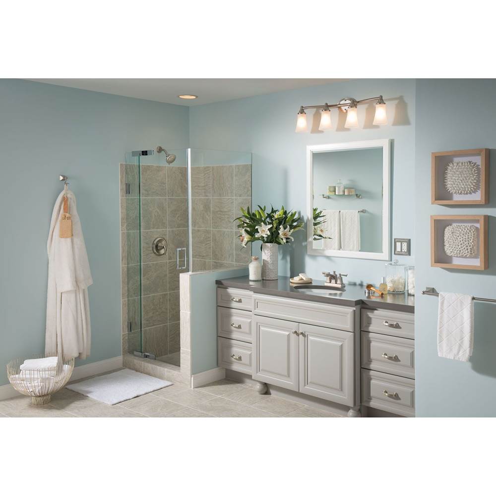 Brushed Nickel Vanity Shelf